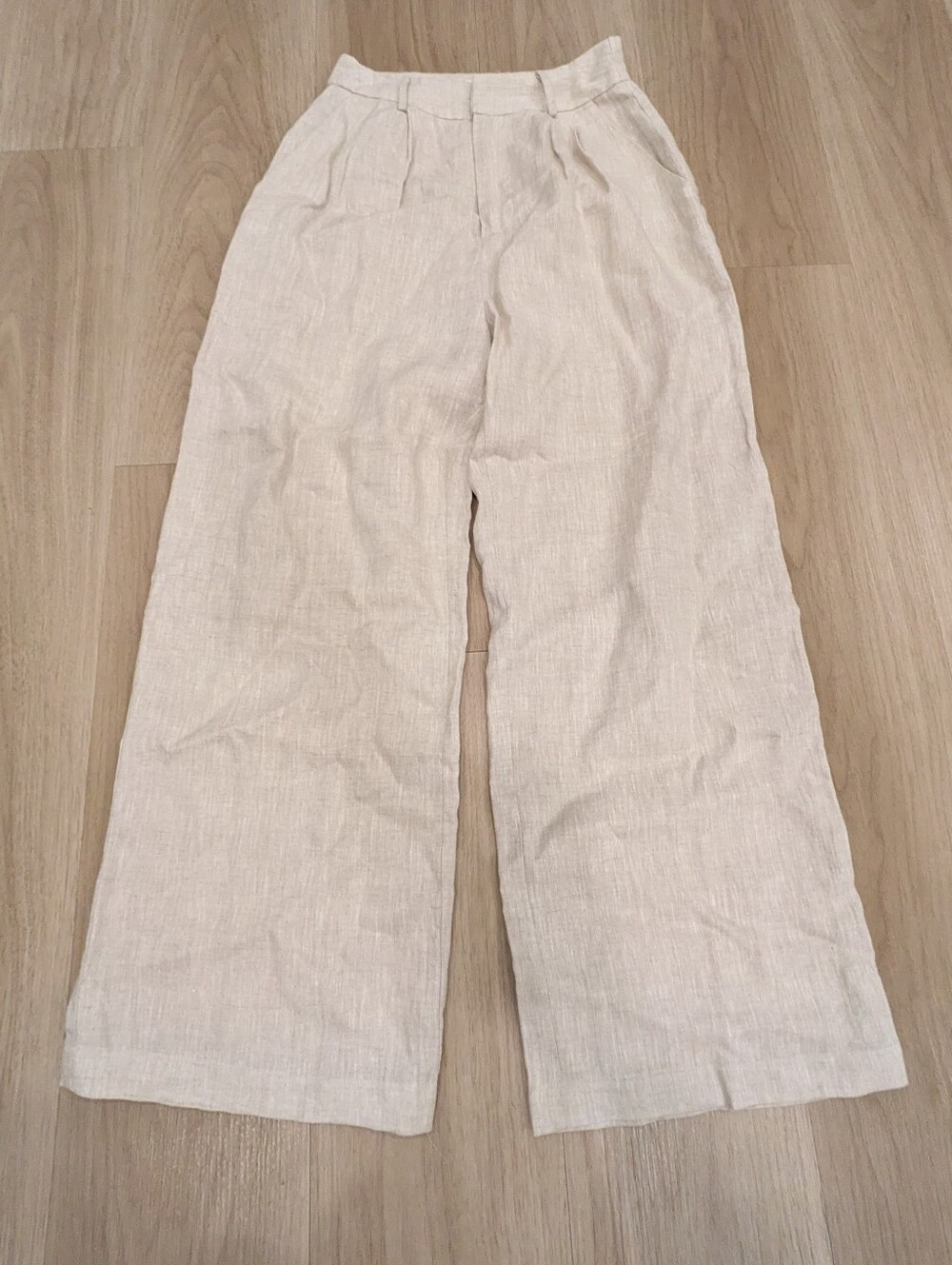 Dissh Linen Cream Dress Pants Size 6